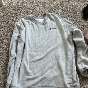 Champion Light Gray Crewneck Men's Sweater